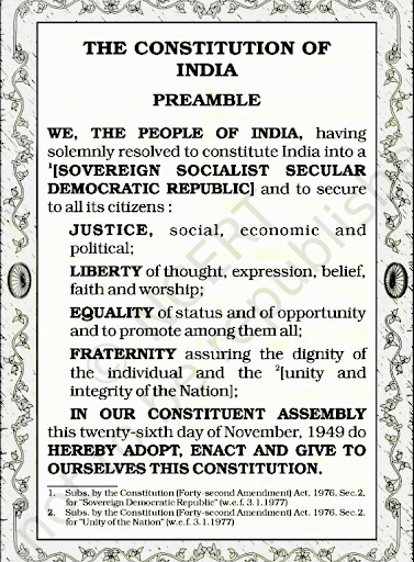 Significance of the Preamble - Indian Polity Notes