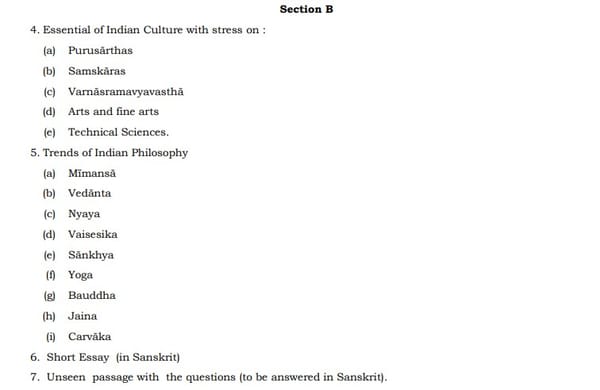 UPSC Sanskrit Literature Syllabus- Sanskrit Literature Optional Syllabus Paper-I 3