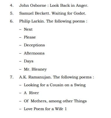UPSC English Literature Syllabus- English Literature Optional Syllabus Paper-II 3