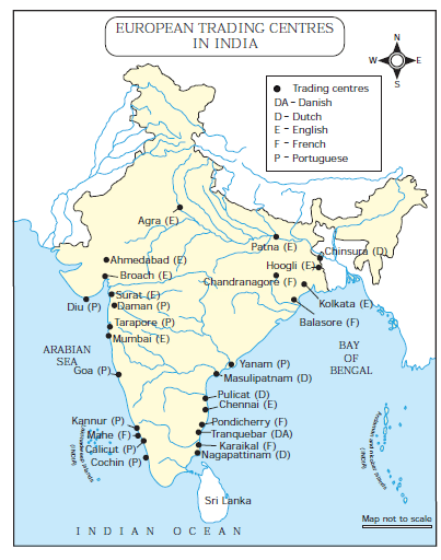 European Trading Centres in India