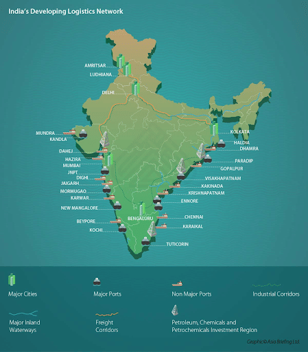 Location of SEZs in India