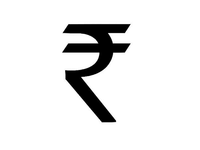 The Indian rupee sign