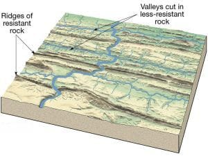 Trellis Drainage pattern
