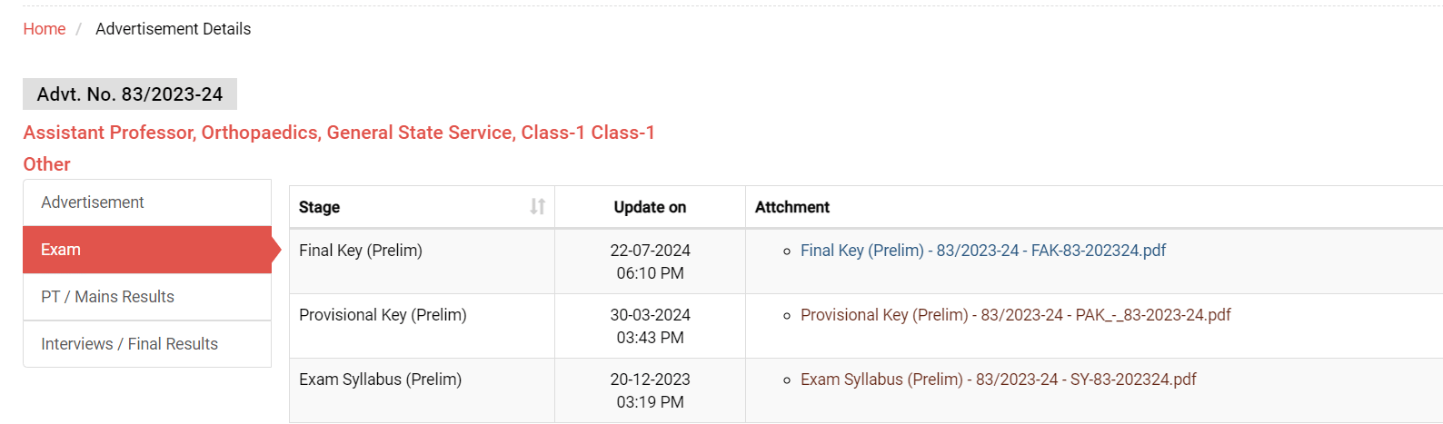 final key