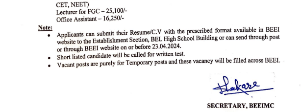BEL Recruitment