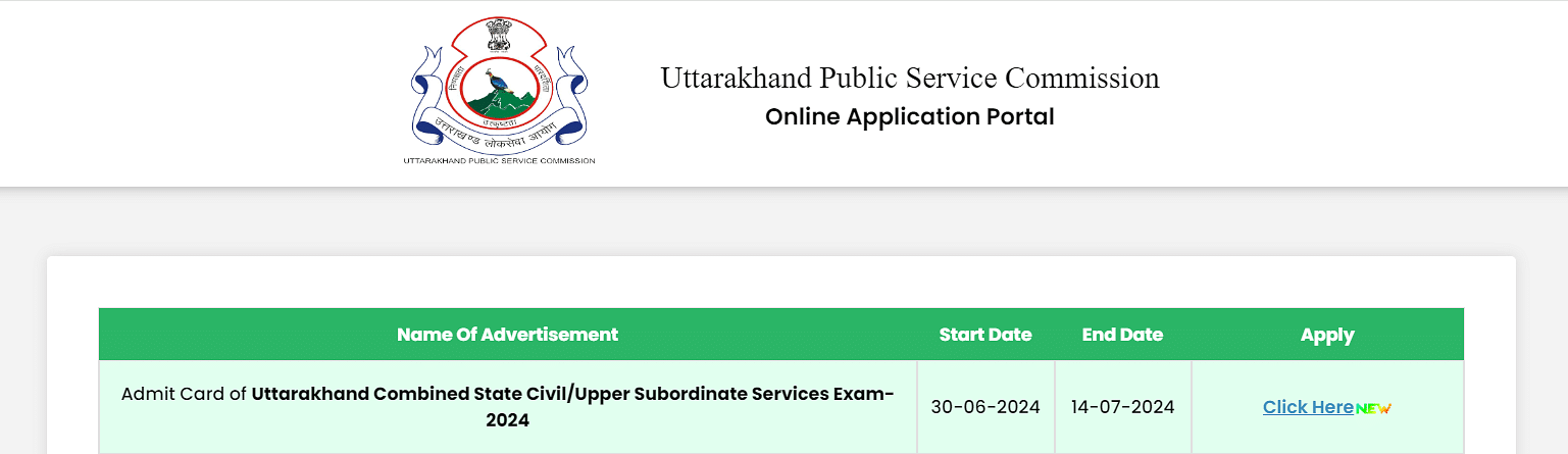 Ukpsc Pcs Admit Card 2024 Out Download Prelims Hall Ticket Here 6312